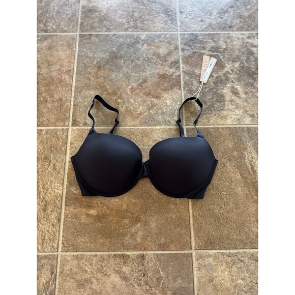 Skims Fits Everybody Push-up Demi Bra Onyx Size 34DD - Picture 1 of 7